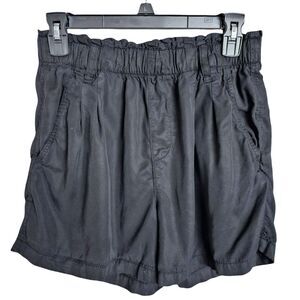 Sanctuary Social Standard Mid Rise Fortune Tencel Shorts Black Size Small